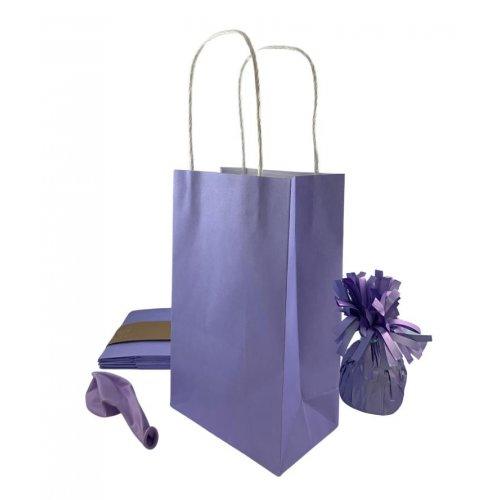 Eco-Friendly Pastel Lavender Paper Party Bags - Party Affair