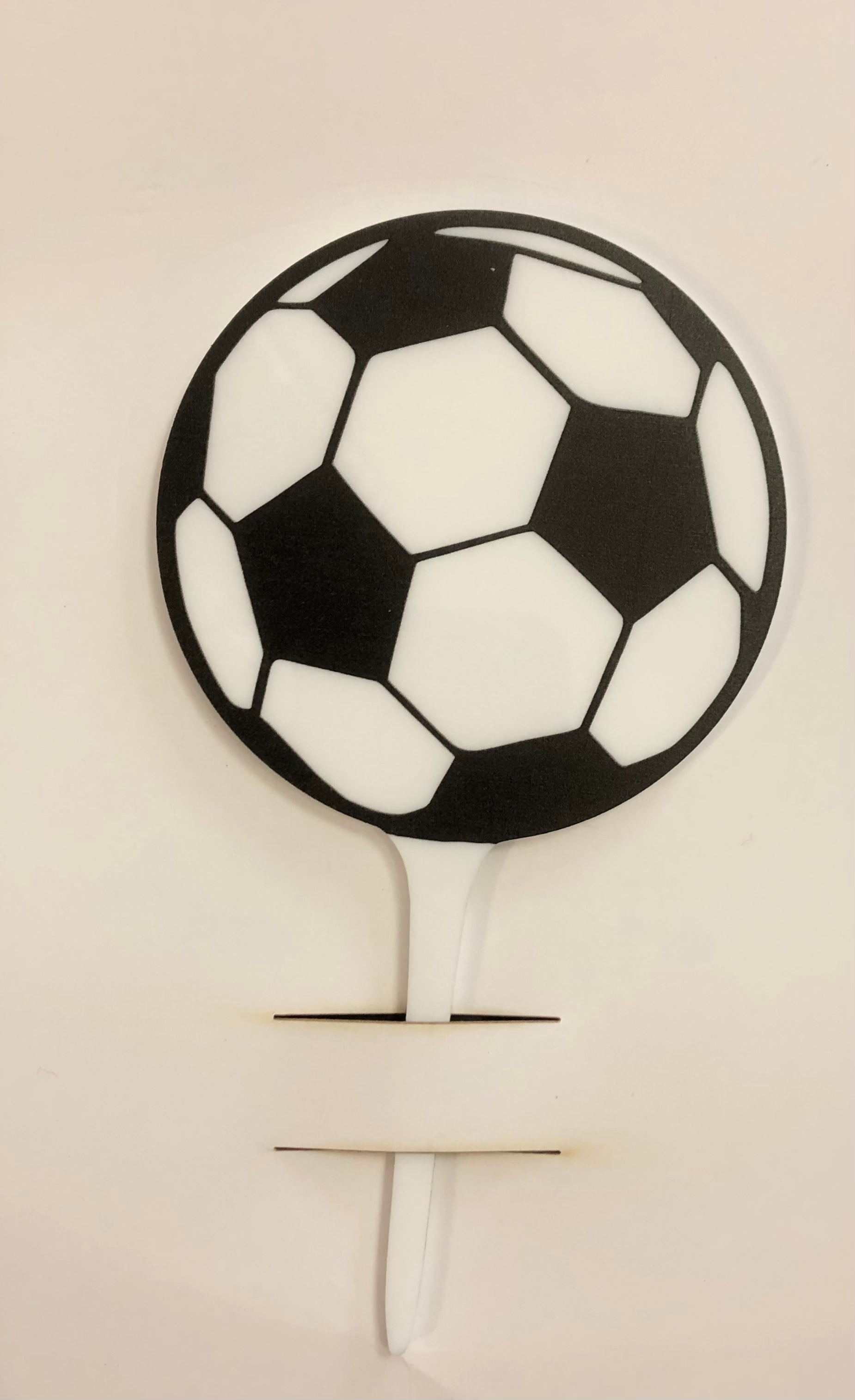Soccer Ball (Football) Shape Acrylic Cake Topper