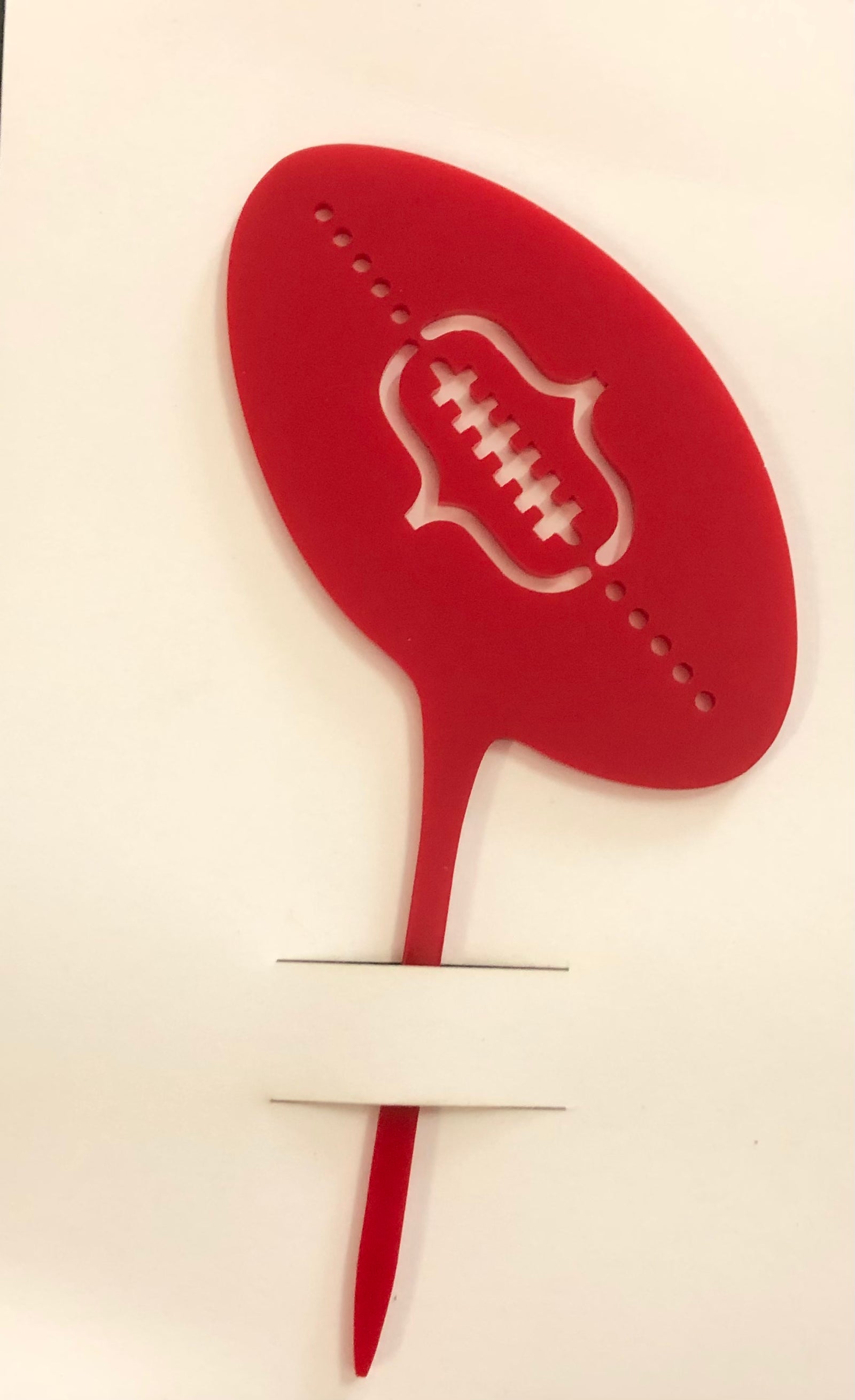 AFL Football Shape Acrylic Cake Topper - Party Affair
