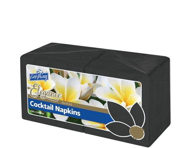 Black Paper Cocktail Napkins - 100 - Party Affair