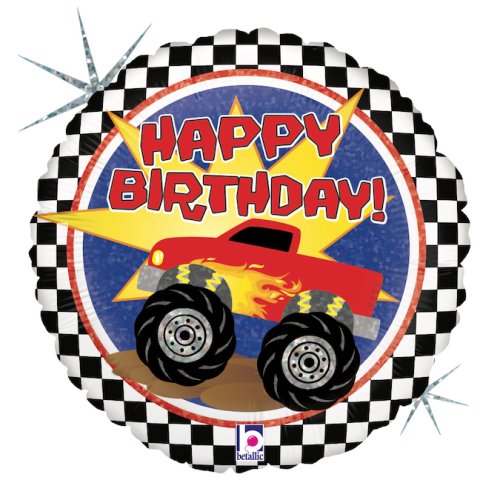 Monster Truck BirthdayFoil Balloon