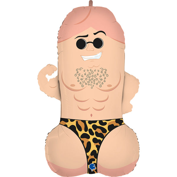 Mr D Willy Hens Night Supershape Foil Balloon