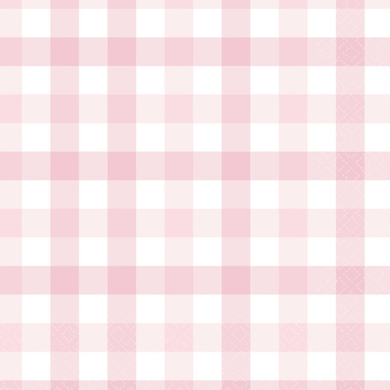 Gingham Lunch Napkin Pastel Pink - Party Affair
