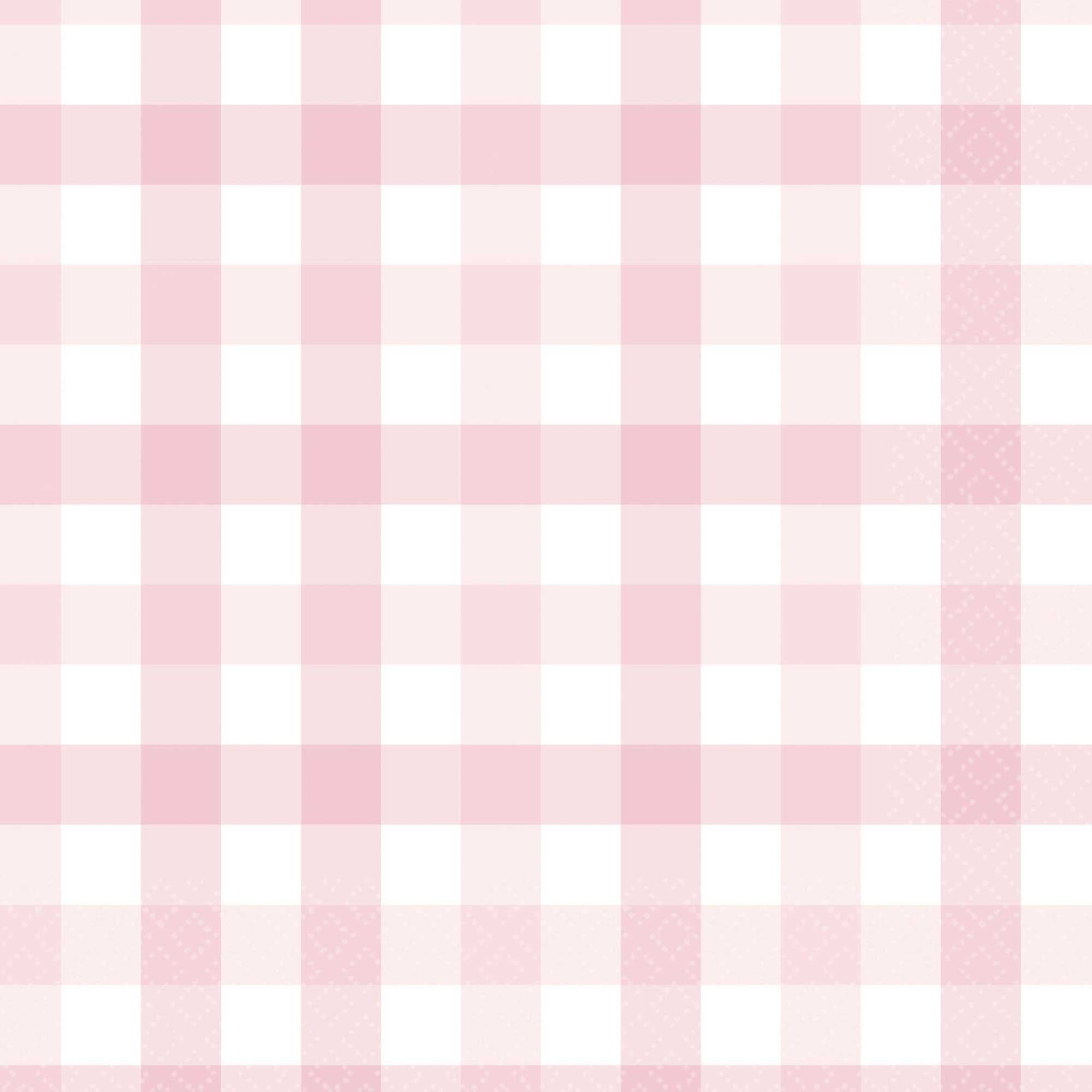 Gingham Lunch Napkin Pastel Pink