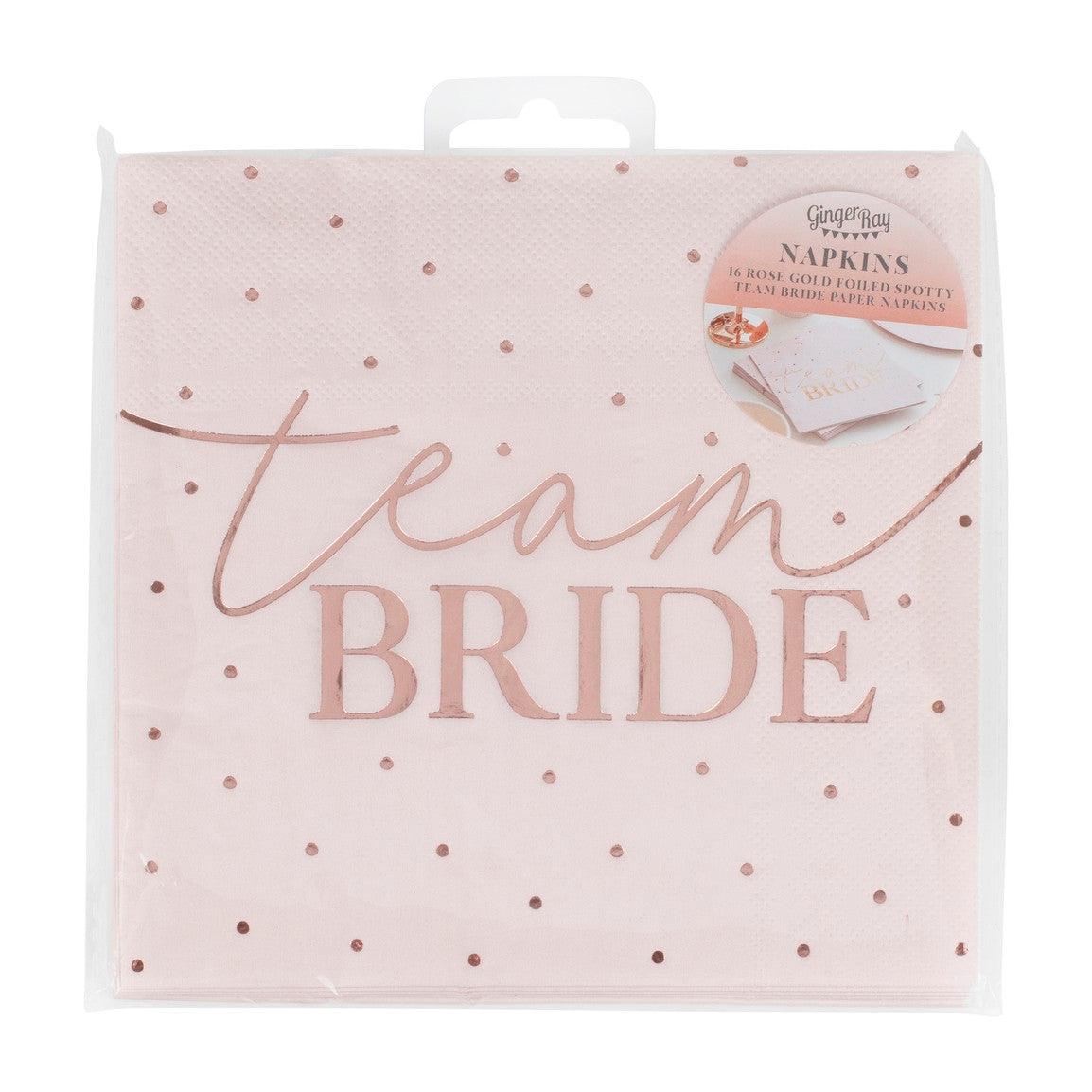 Rose Gold Foiled Hens Party Napkins - Party Affair