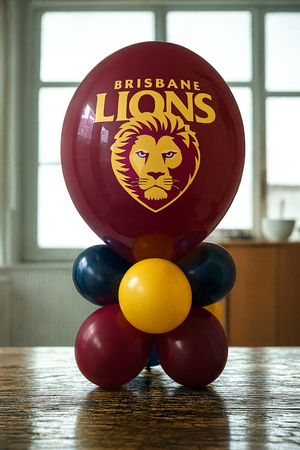 Brisbane Lions Table Balloon Centerpiece