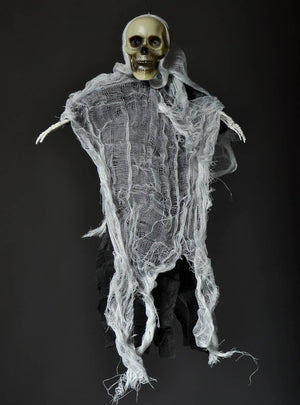 Hanging Skeleton With White Gauze
