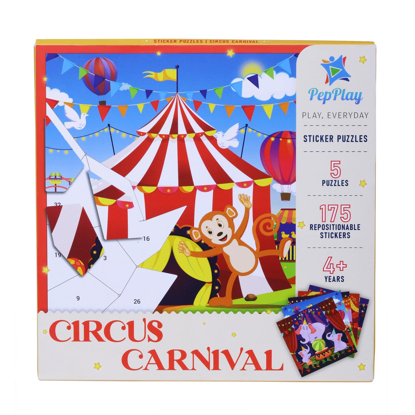 Educational Sticker Puzzle – Circus Carnival - Party Affair