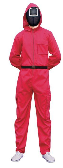 Squidgame Guard Jumpsuit - Male Adult Costume - Party Affair