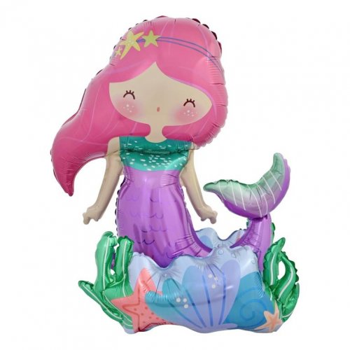 Mermaid Standing Airz Foil Balloon