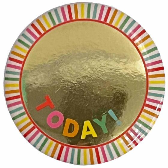 Multi-Coloured & Gold Birthday Badge - Party Affair