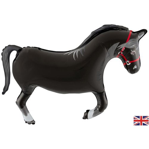 Black Horse Foil Balloon Shape