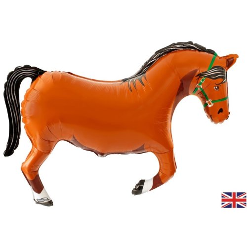 Brown Horse Foil Balloon Shape