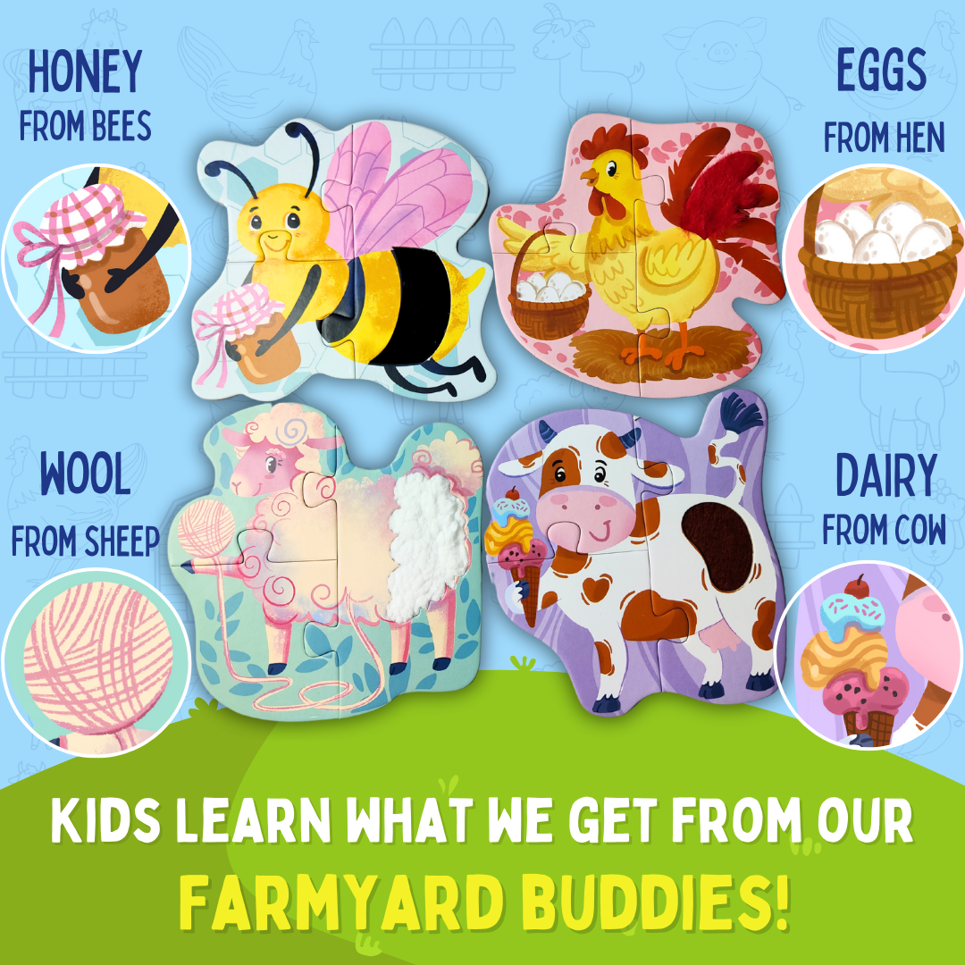 Touch & Feel Puzzle - Farm Animals