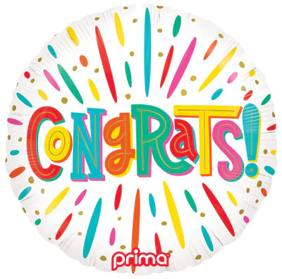 Bright And Colourful Congrats Foil Balloon - Party Affair