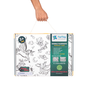 Doodle Placemats Travel Set - Magical Land