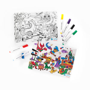 Doodle Placemats Travel Set - Magical Land