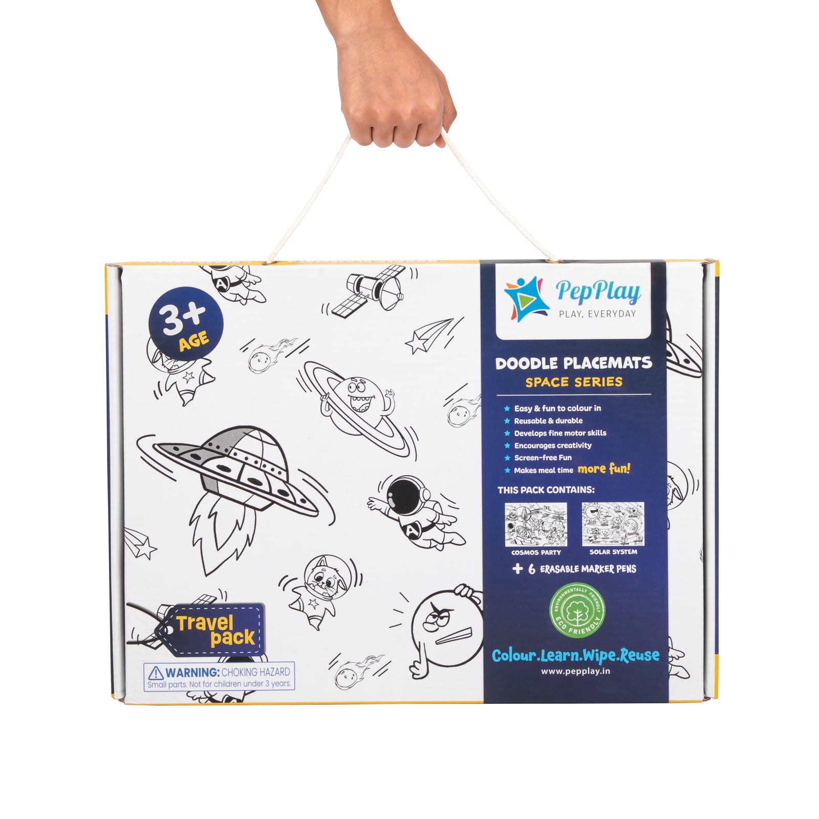 Doodle Placemats Travel Set - Space Series - Party Affair