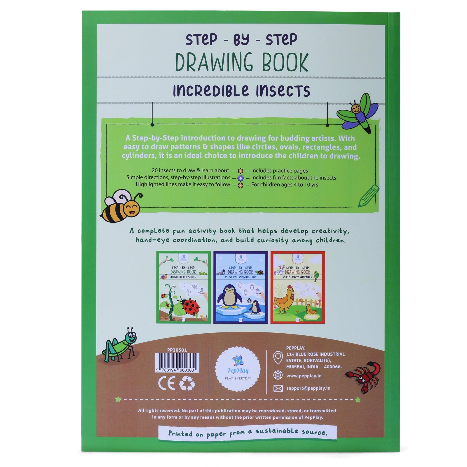 Step-By-Step Drawing Book-Incredible Insects - Party Affair