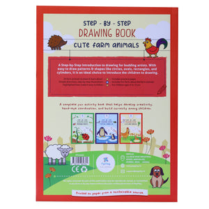 Step-By-Step Drawing Book-Cute Farm Animal