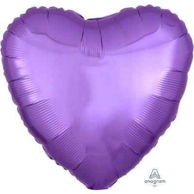 Pearl Lavender Heart Shape Foil Balloon - Party Affair