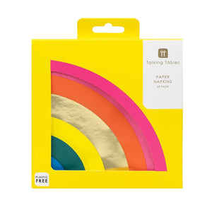 Rainbow Brights Shaped Napkins