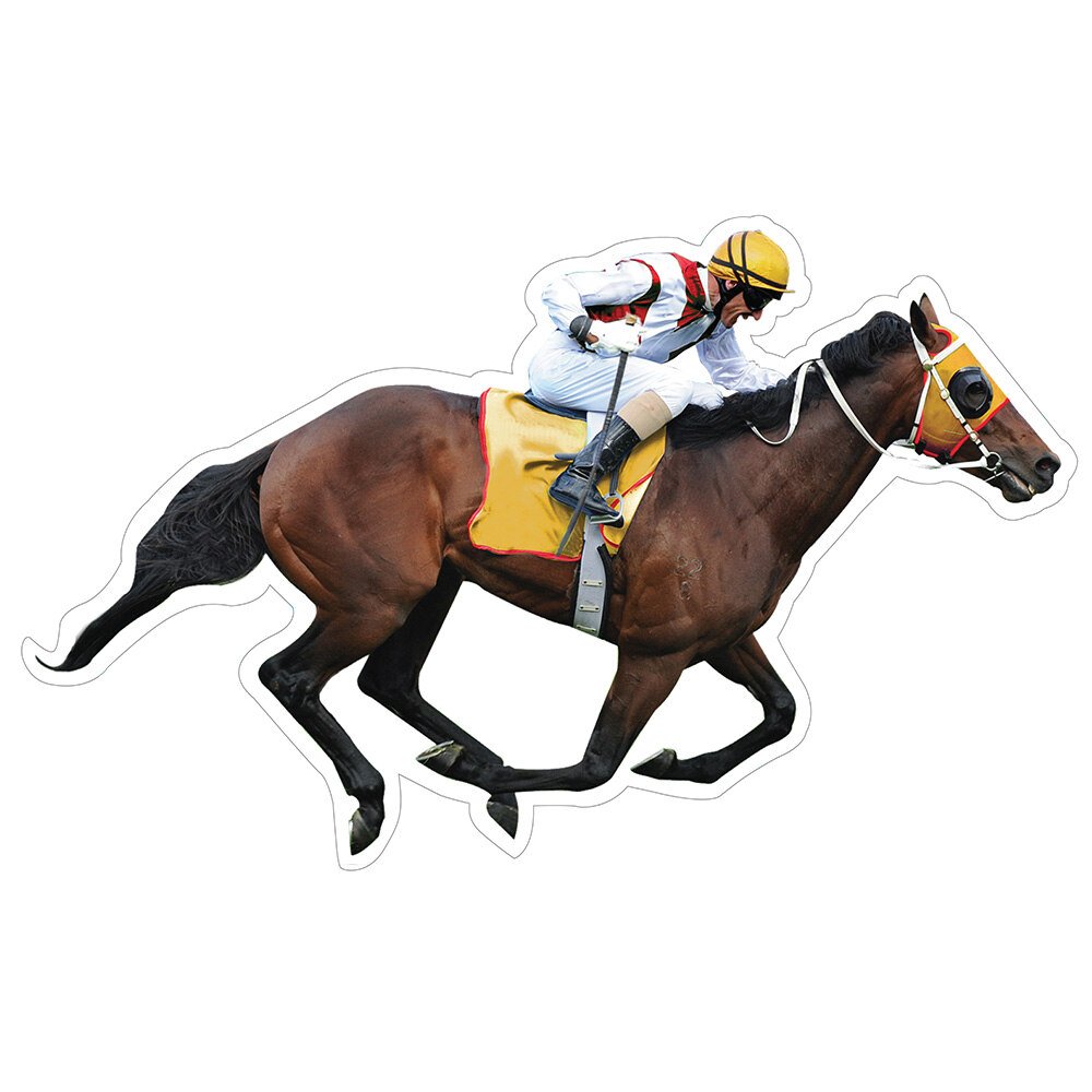 Racing Horse Mobile Cardboard  Cutout