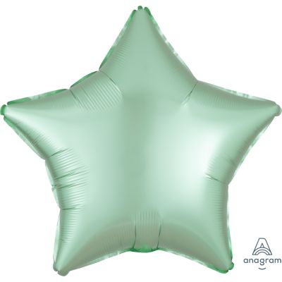 Satin Luxe Pastel Mint Green  Star Foil Balloon 