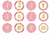 Pink Glitter Milestone Stickers