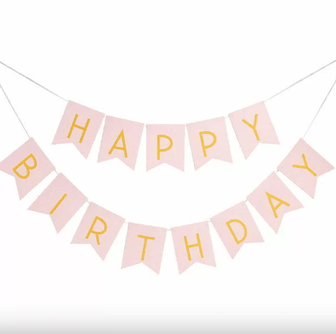 Pink Happy Birthday Bunting - Party Affair