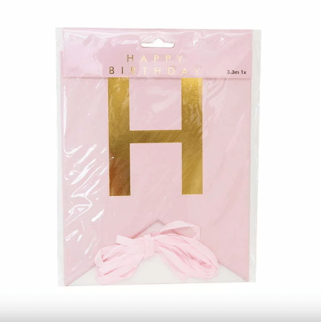 Pink Happy Birthday Bunting - Party Affair