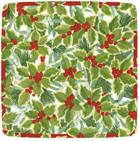 Holly Mistletoe Christmas Lunch Plates - Party Affair