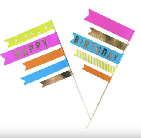 Happy Birthday Cake Picks - Party Affair