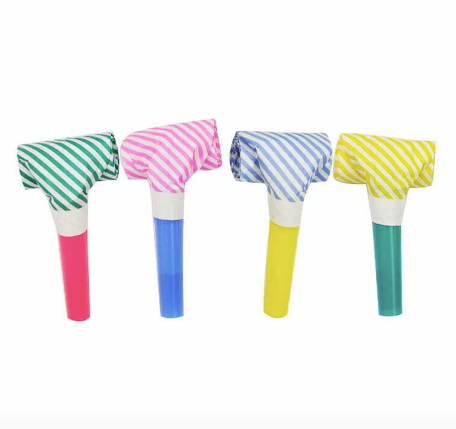 Striped Party Blowouts