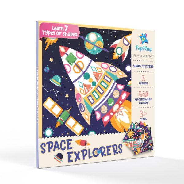 Educational Shape Sticker – Space Explorers - Party Affair