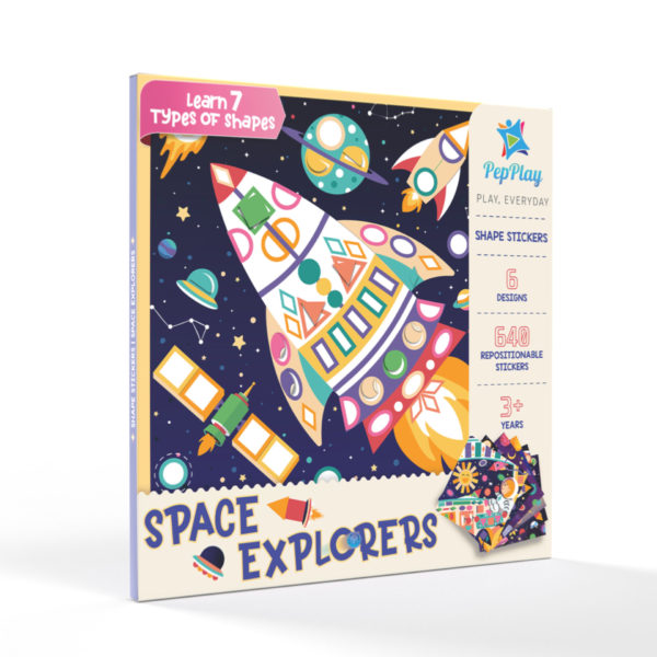 Educational Shape Sticker – Space Explorers