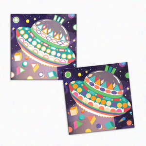 Educational Shape Sticker – Space Explorers