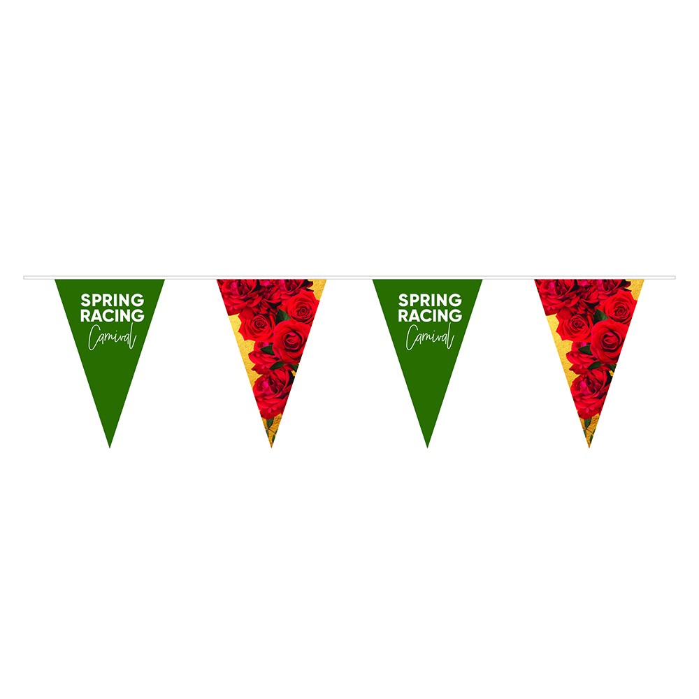 Spring Racing Roses Bunting