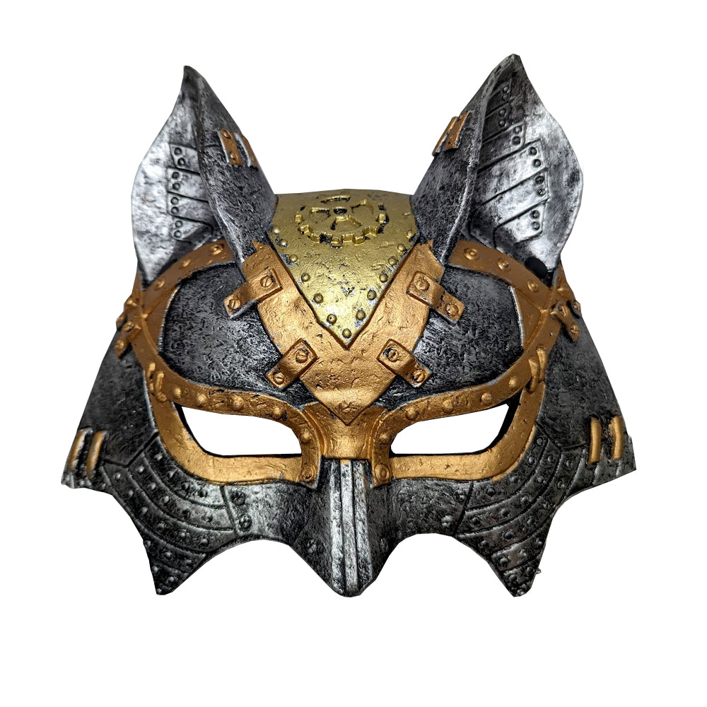 STEAM PUNK WOLF PU MASK W/ HEADER CARD