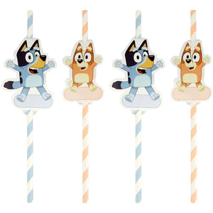 Bluey Paper Straws