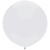 Bright White Round Latex Helium Balloon - 43cm