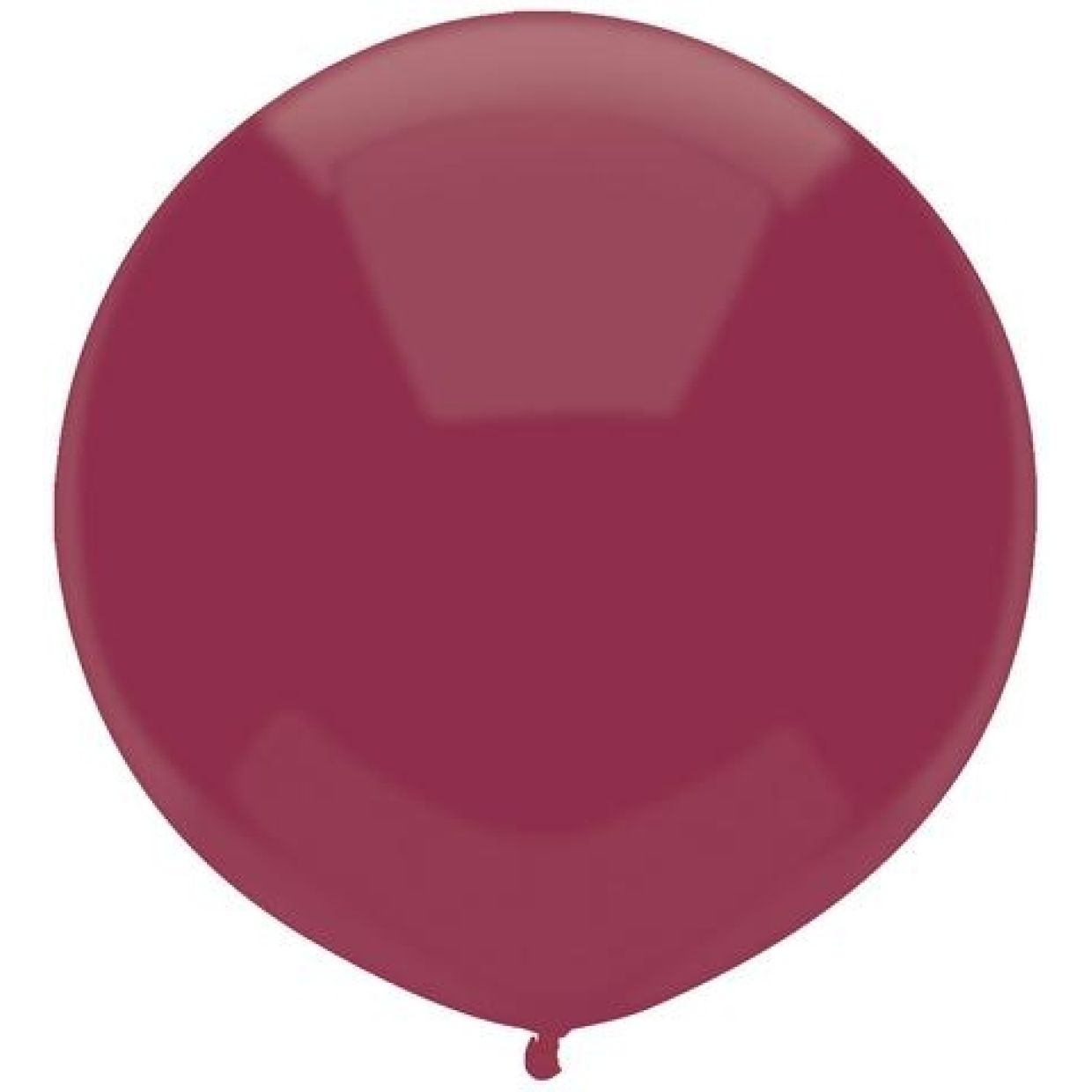 Deep Burgundy Round Latex Helium Balloon - 43cm