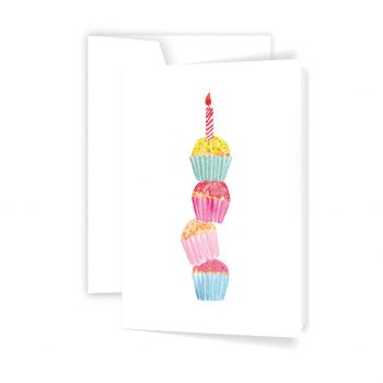 Cupcake Tower Greeting Card