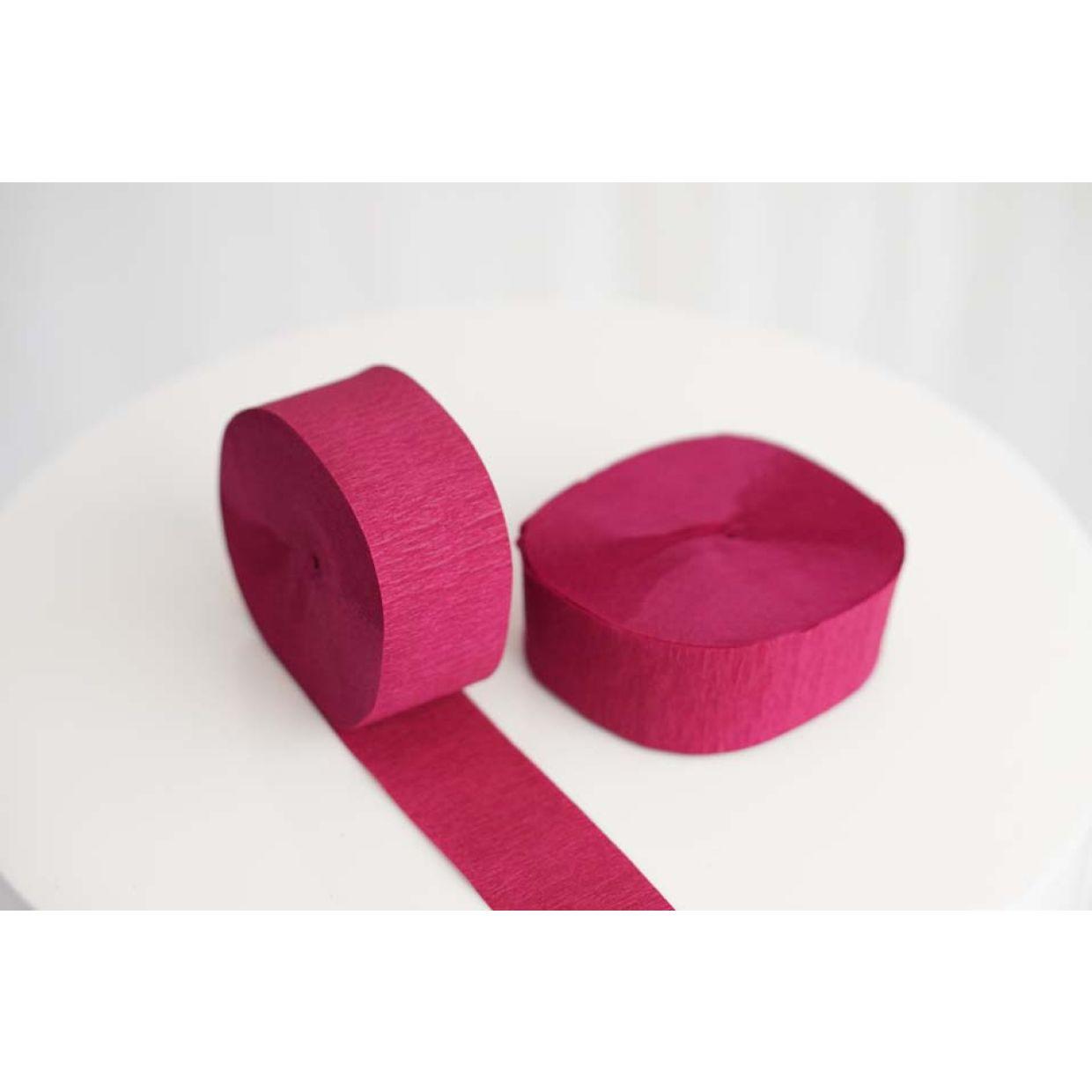 Burgundy Crepe Paper Streamer - Party Affair