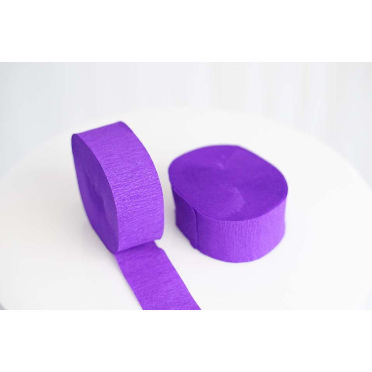 Purple Crepe Paper Streamer - Party Affair
