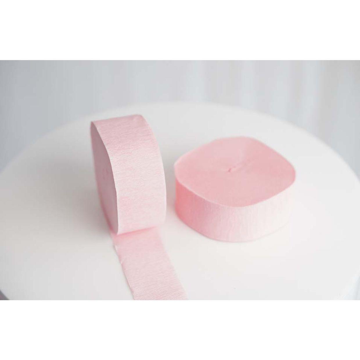 Baby Pink Crepe Paper Streamer - Party Affair