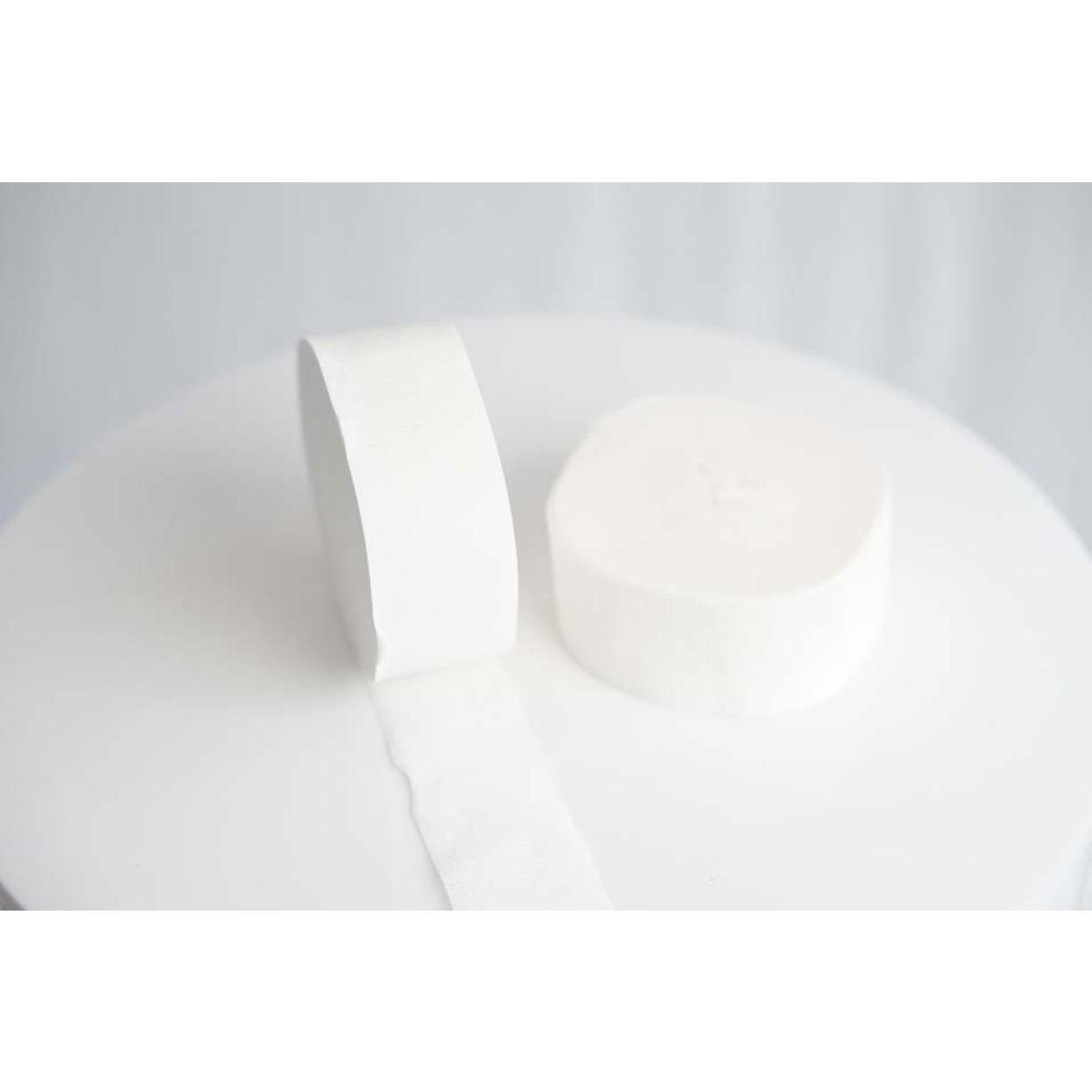 White Crepe Paper Streamer - Party Affair