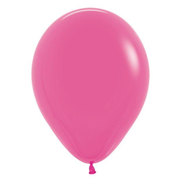 Standard Fuchsia Latex Helium Balloon - Party Affair