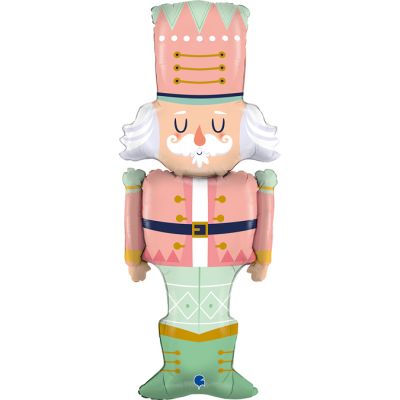 Pastel Nutcracker Christmas Foil Shape 107cm