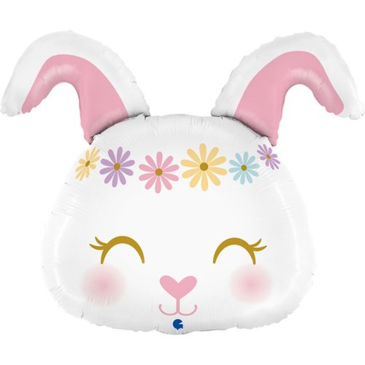 Cute Floral Bunny Foil Balloon Shape - Party Affair